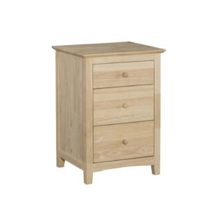 BD-7013 Lancaster Three Drawer Night Stand - Thumbnail Image 2
