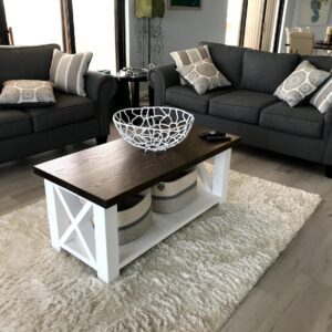 Rustic X Coffee Table