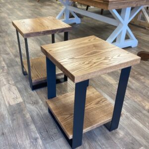 Industrial End Table