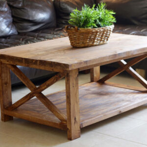 Rustic X Coffee Table