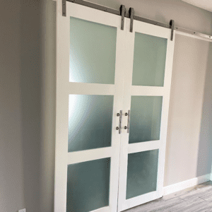 Triple Glass Panel Door