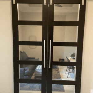 Quintuple Glass Panel Barndoor