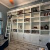Custom handcrafted home office desk and storage built by American Furniture & Design, Port Saint Lucie FL