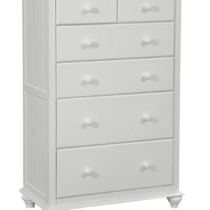 Cottage 6-Drawer Chest in Pure White