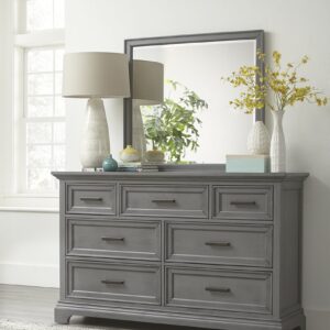 Summit 7-Drawer Dresser in Heather Gray