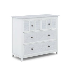 High Tide 4 Drawer Chest in Chalk and White