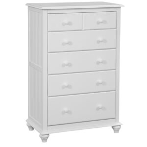 Cottage 5 Drawer Chest in Pure White