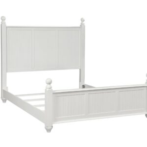 Cottage Queen Panel Bed in Pure White