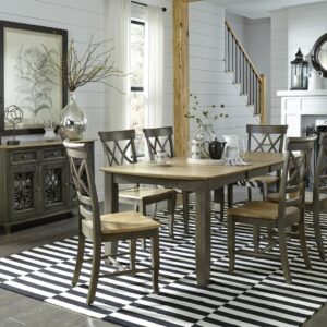 40x60 Bow-End Extension Dining Table (extends to 78), Ready to Ship