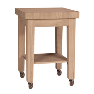 Galley Butcher-Block Prep Cart