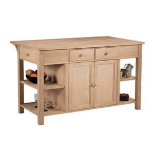 Captains Kitchen Island with Breakfast Bar