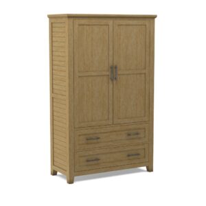 Sanibel 2-Drawer Wardrobe in Macchiato