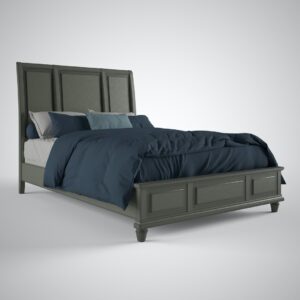 Summit King Panel Bed in Heather Gray