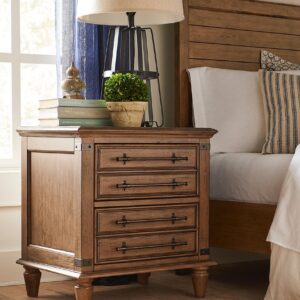 Farmhouse Nightstand in Bourbon Oak