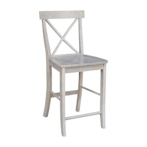 24-Inch X-Back Dining Table in Gray, Ready to Ship