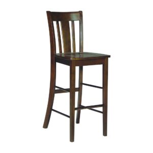30-Inch San Remo Stool in Espresso, Ready to Ship