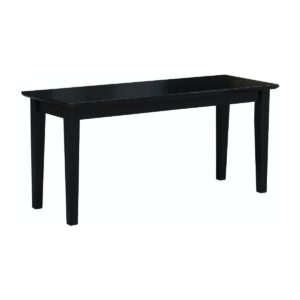 39-Inch Vineyard Bench in Black, Ready to Ship