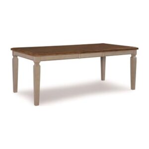 40x60 Vista Butterfly Extension Dining Table in Hickory and Stone (extends to 78), Ready to Ship