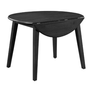 42-Inch Century Drop-Leaf Table in Black, Ready to Ship