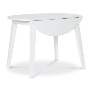 42-Inch Century Drop-Leaf Table in White, Ready to Ship