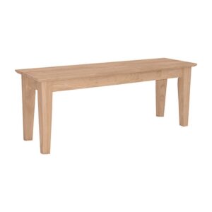 47-Inch Bench in Hickory, Ready to Ship