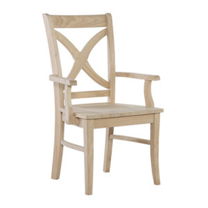 Vineyard Curved X-Back Arm Chair
