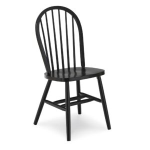 Spindleback Windsor Chair in Black, Ready to Ship