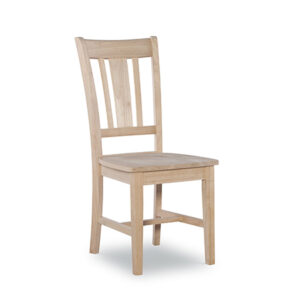 San Remo Chair in White and Natural, Ready to Ship