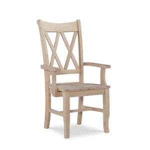 Double X-Back Arm Chair