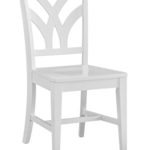 Palm Chair in Pure White, Ready to Ship