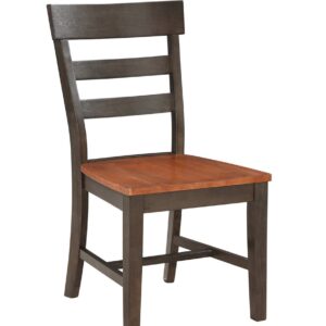 Rylie Chair in Coal and Bourbon, Ready to Ship