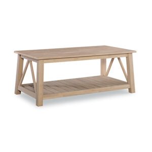 Surrey Coffee Table in Chalk and Blue, Ready to Ship