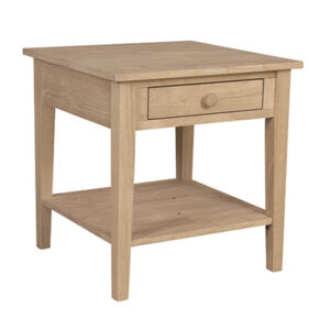 Spencer End Table in White, Ready to Ship