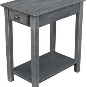 Narrow End Table in Heather Gray, Ready to Ship