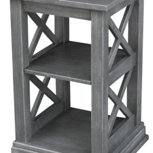 Hampton Accent Table in Heather Gray, Ready to Ship