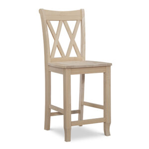 Double XX-Back Counter Stool