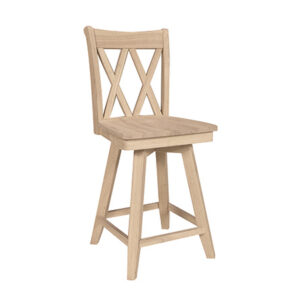 Double XX Swivel Counter Stool