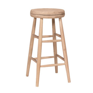 Scoop-Seat Swivel Bar Stool