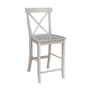 24-Inch X-Back Dining Table in Gray, Ready to Ship