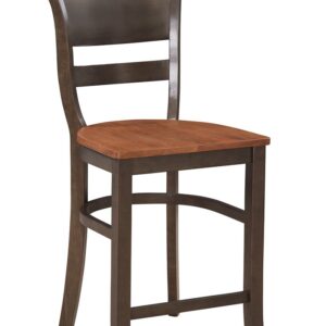 Brandy Stool in Coal and Bourbon, Ready to Ship