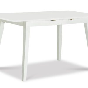 Butterfly Extension Table 32x48x60 in White, Ready to Ship