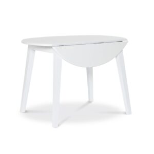 42-Inch Century Drop-Leaf Table in White, Ready to Ship