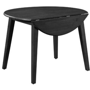 42-Inch Century Drop-Leaf Table in Black, Ready to Ship