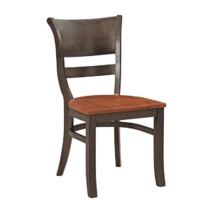 Brandy Chair in Coal and Bourbon, Ready to Ship