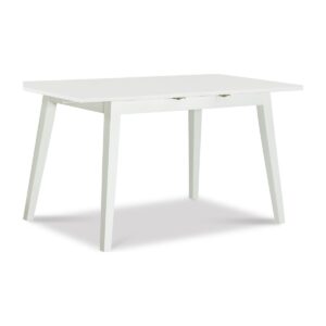 Butterfly Extension Table 32x48x60 in White, Ready to Ship