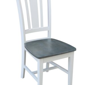 San Remo Chair in White and Gray, Ready to Ship