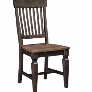 Vista Slatback Chair in Hickory and Coal, Ready to Ship