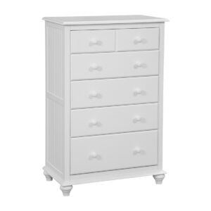 Cottage 5 Drawer Chest in Pure White