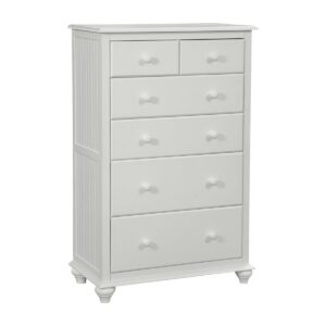 Cottage 6-Drawer Chest in Pure White