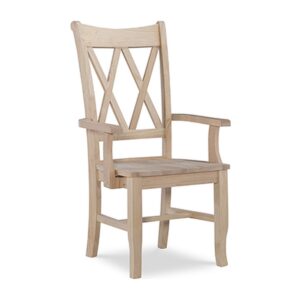 Double X-Back Arm Chair